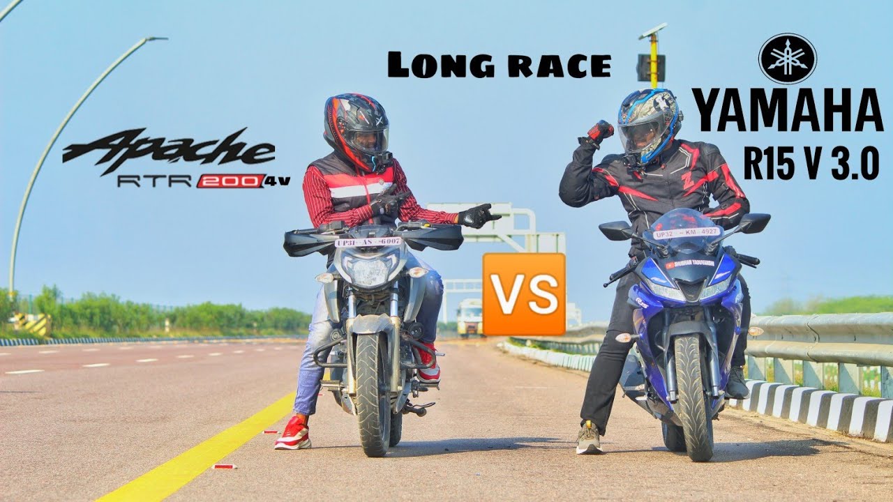 Tvs Apache Rtr 200 4v Vs Yamaha Yzf R15 Version 3 0 Long Race Highway Top End - problem with r15 and ik dragger roblox