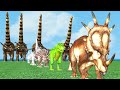 Paint Animals Gorilla Cow Lion Elephant Dinosaurs Fountain Crossing Animal Cartoon