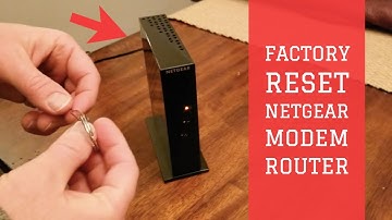 How to Factory Reset Netgear Router Modem- DM200