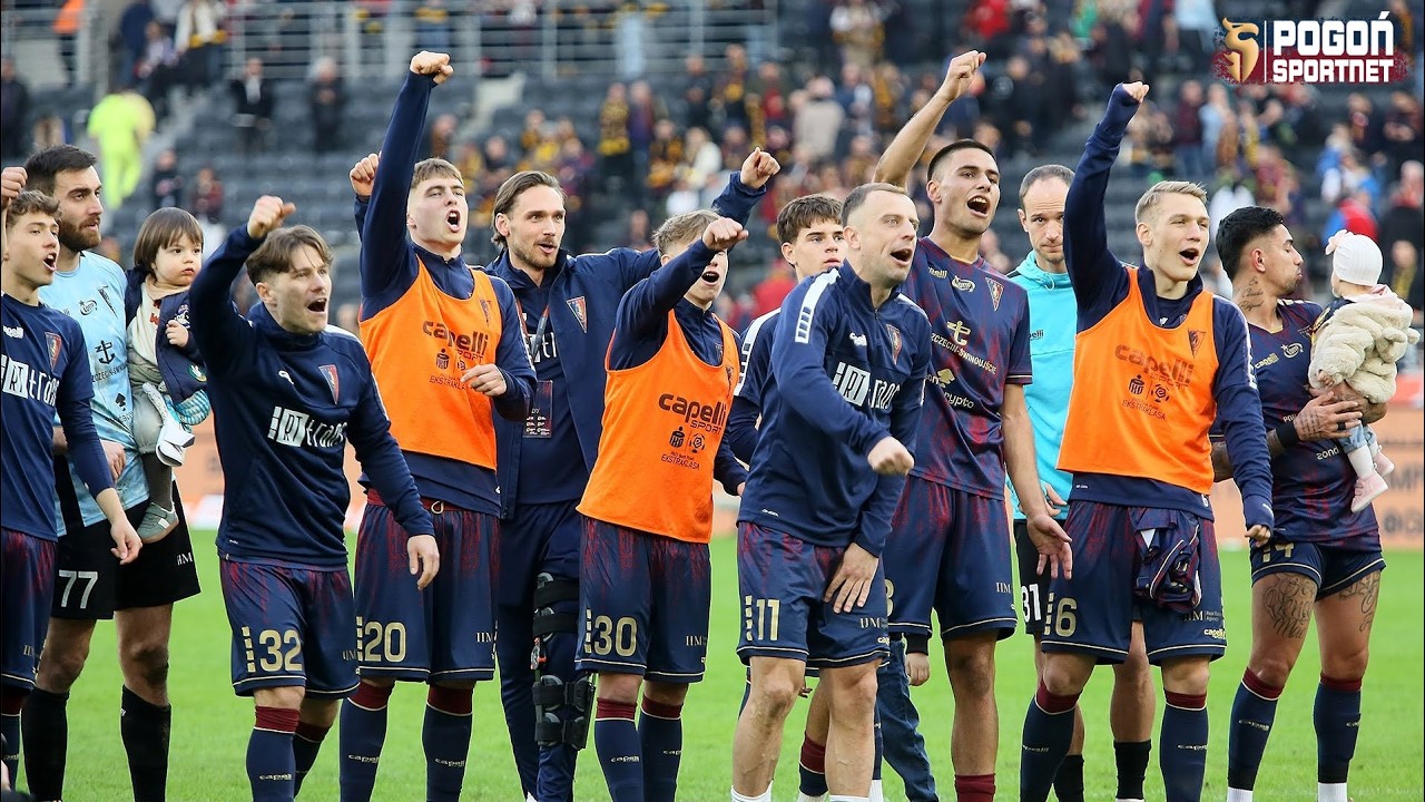 #wObiektywie: Kibice i piłkarze Pogoni po wygranej z Widzewem :: 28.02.2026