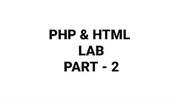 PHP & HTML LAB EXAM CLASS PART - 2 | SOLVING QUESTIONS | 4TH SEM | BCA