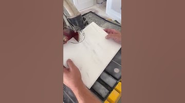 How to cut a curve in tile using a wet saw and our diamond cone chamfer bit.