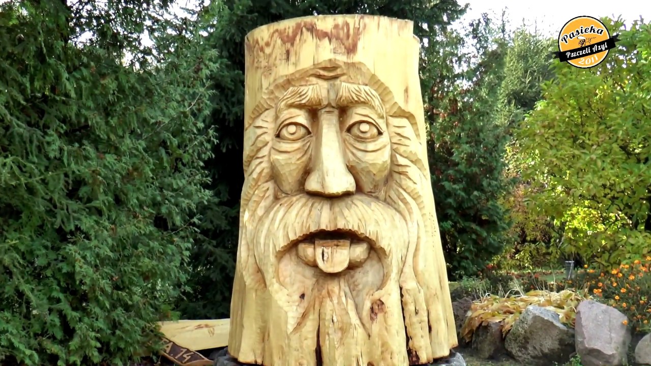 Pasieka Pszczeli Azyl - 7. Ozdobna rzeźba (barć) w pasiece