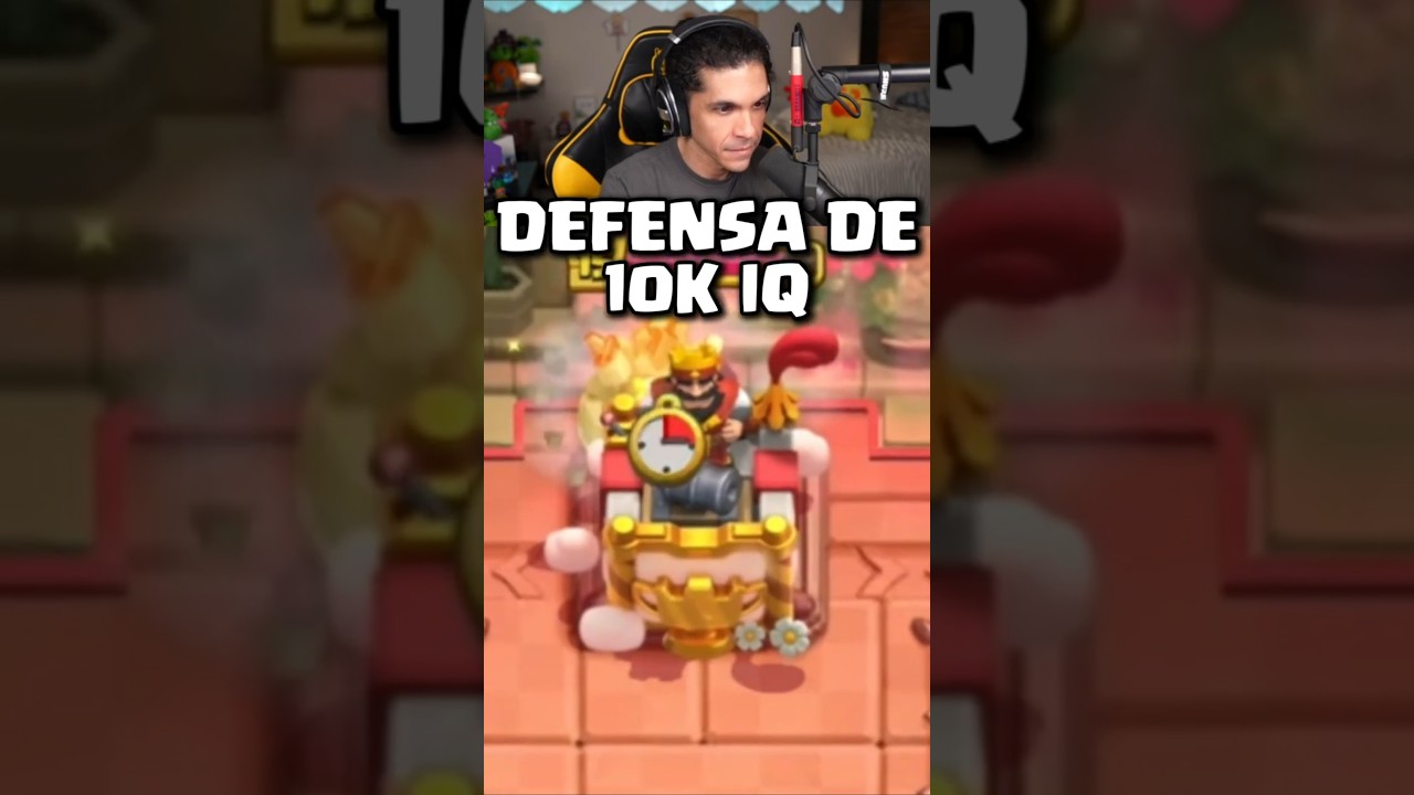 La mejor DEFENSA de 10k IQ!! #clashroyale #shorts