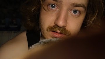 Fluffy Mic Brushing ASMR with Hand Movements and Face Touching Visual Triggers