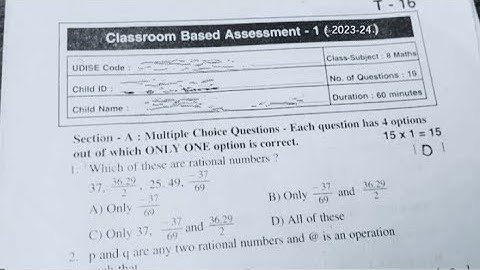 💯Ap 8th class maths CBA-1 FA1 question paper 2023-24 leak|8th class Fa1 cba-1 maths paper 2023 Ap
