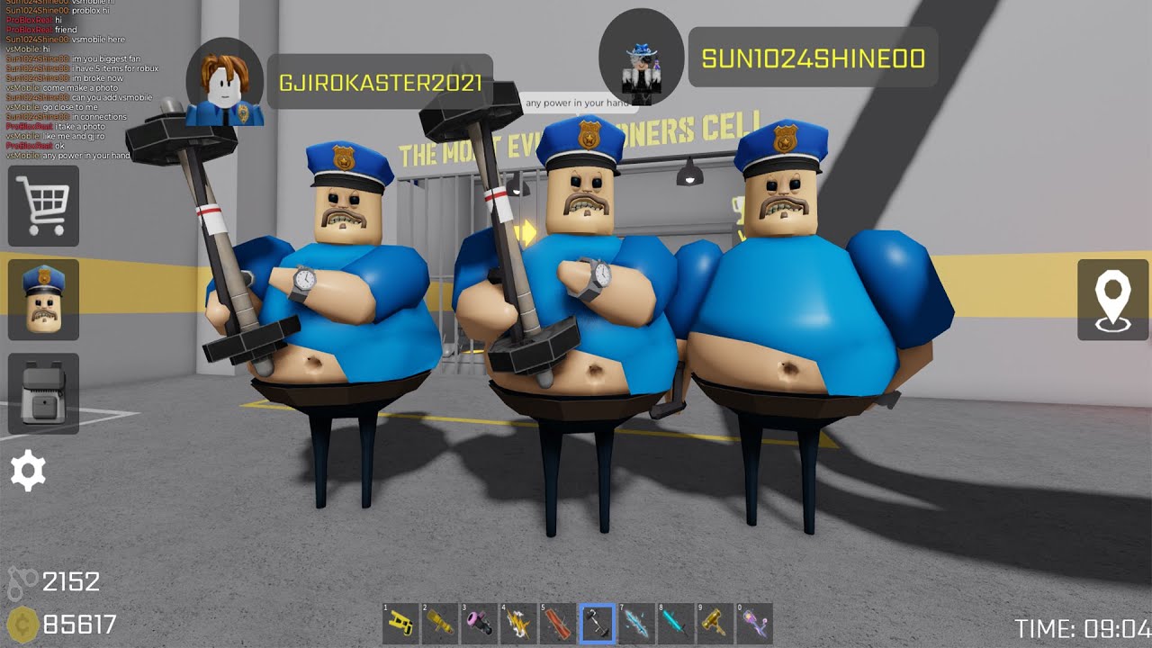 BARRY'S PRISON RUN! (OBBY) - 3 BARRY MORPHS BATTLE - Use All Items: Swoard, Justice Baton, Bacon