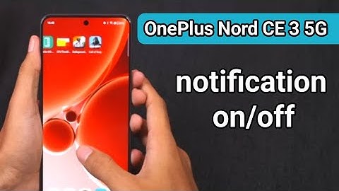 OnePlus Nord CE 3 5G notification settings,How to on/off notification history Oneplus mobile