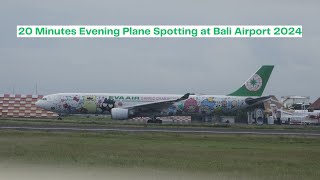 20 Minutes Evening Plane Spotting at Bali Airport 2024 [DPS/WADD]