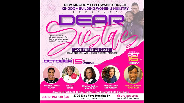 Dear Sista's Conference 2022 - Topic: Wellness - S...