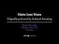 Cinta Luar Biasa (FEMALE KEY KARAOKE PIANO COVER) Andmesh Kamaleng