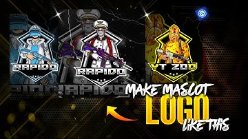 How to Make Gaming Logo | How to Make BGMI Mascot Logo | Mascot Logo Tutorial | Pubg Mascot Logo