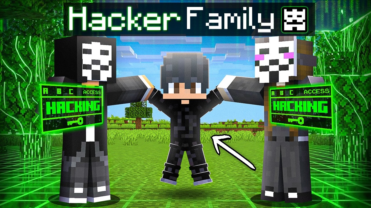 I Got ADOPTED by PRO HACKER FAMILY in Minecraft...