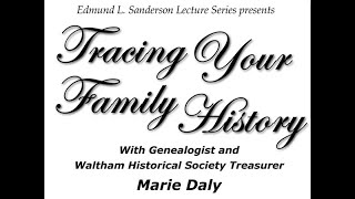 Tracing Your Family History