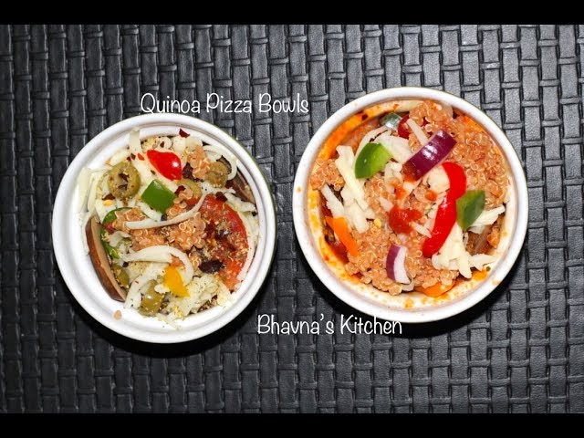 Quick Quinoa Pizza Bowls Video Recipe | Better than Pizza | Bhavna