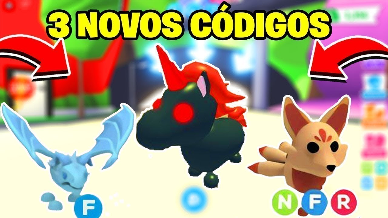 3 NOVOS  CÓDIGOS QUE DÃO OS MELHORES PETS LENDÁRIOS GRÁTIS NO ADOPT ME (ROBLOX)