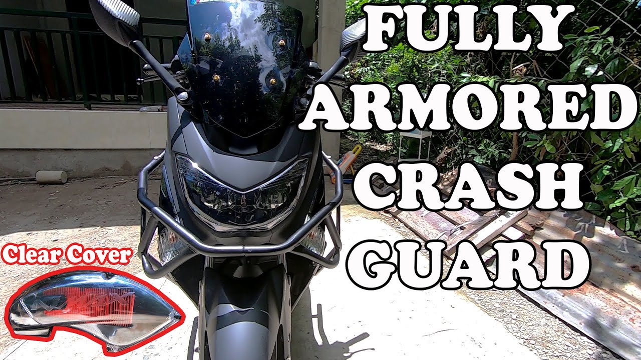 Installing Crash Guard Clear Airbox Cover On My Nmax 155 Abs Youtube