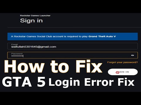How to Fix GTA 5 Online Rockstar Games Launcher Login Error Fix