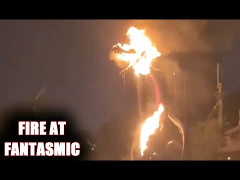 SHOCKING Disneyland FIRE! Fantasmic Dragon Burns