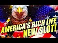 ★NEW SLOT!★ BIG WIN BONUS! 🦅 AMERICA’S RICH LIFE (SEASIDE RICHES) Slot Machine (KONAMI GAMING)