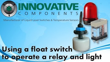 Using a relay and float switch to operate a light