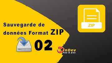 Sauvegarde de données au format ZIP