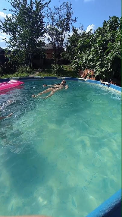 Прозрачная вода в бассейне #бассейн #хлор #альгицид #очистка #лайфхак ...