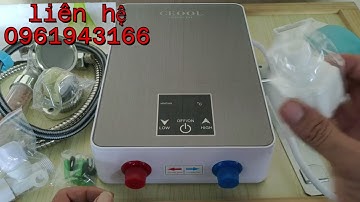 máy nước nóng trực tiếp an toàn siêu tiết kiệm điện.
