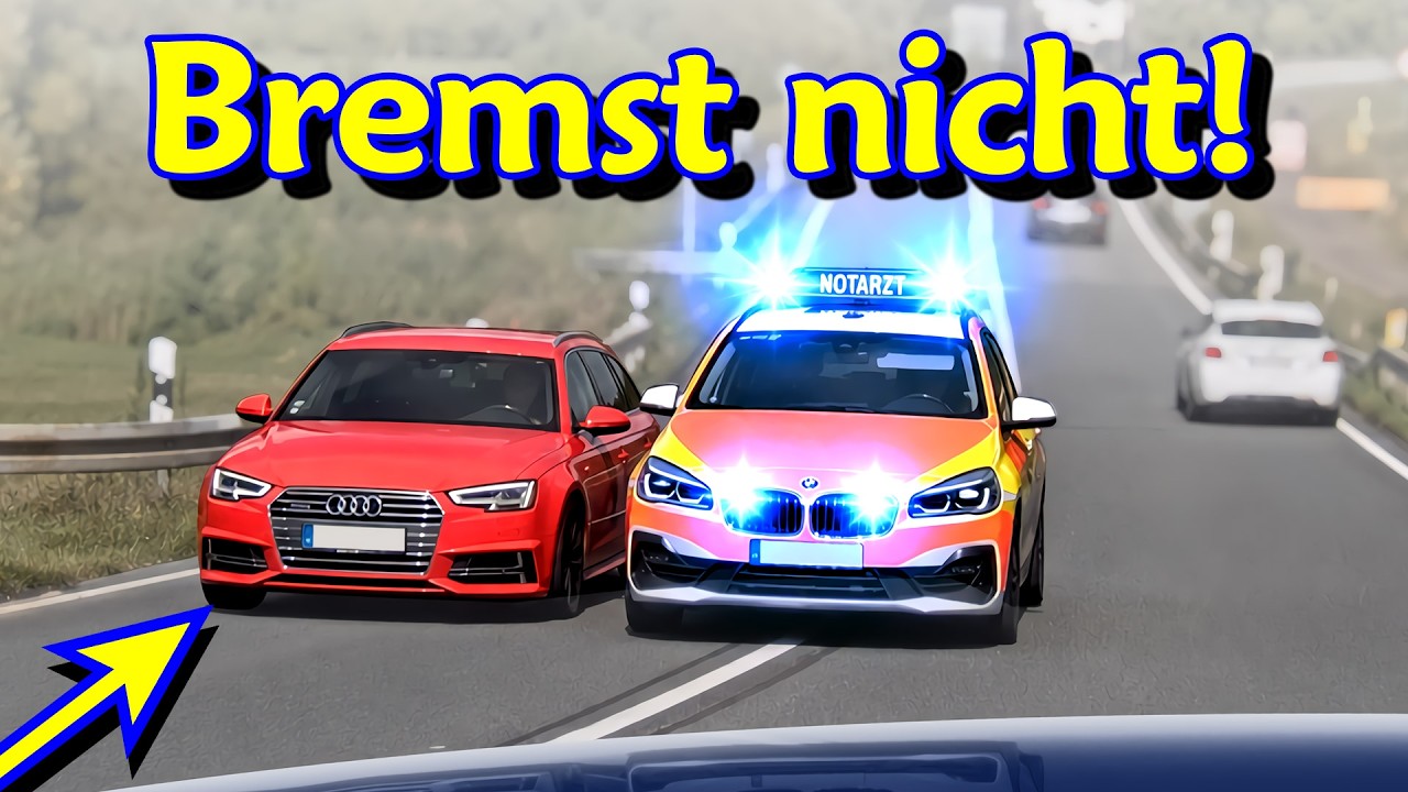 Extremer Auffahrtsschleicher, Notarzt blockiert und Rückwärts auf BAB | DDG Dashcam Germany | #735