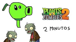 PLANTAS VS ZOMBIES 2 EN 2 MINUTOS HECHO EN PAINT