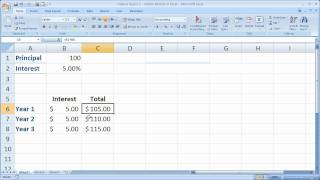Finance Basics 1 - Simple Interest in Excel