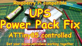 #124 Raspberry Pi UPS Fix - with an ATTiny85 control (EASY)