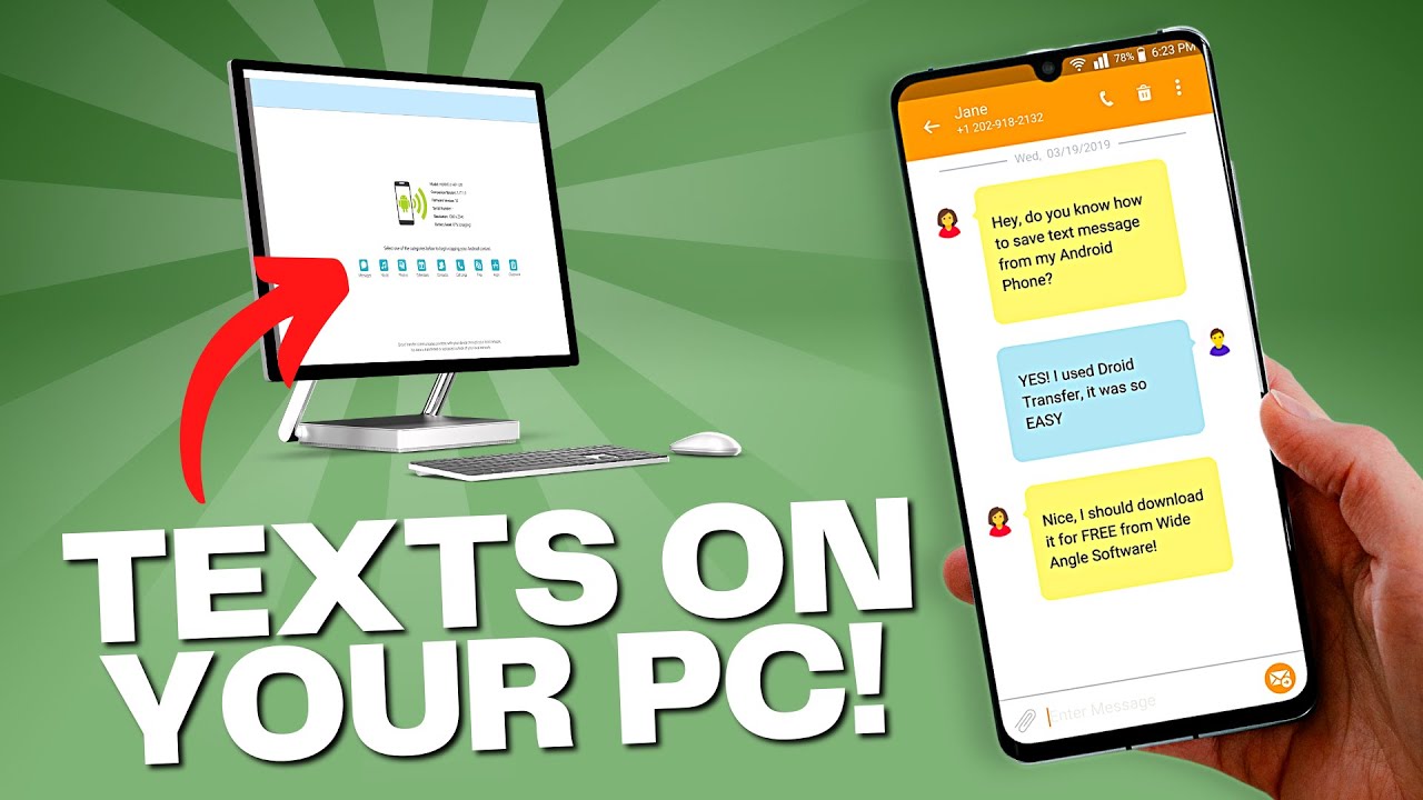 save android text messages to computer for free