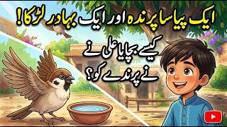 Muslim Boy Helps a Thirsty Bird 🐦❤️ | Islamic Moral Story for Kids #Shorts