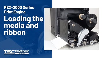 PEX-2000 Series Print Engine: Loading the media and ribbon