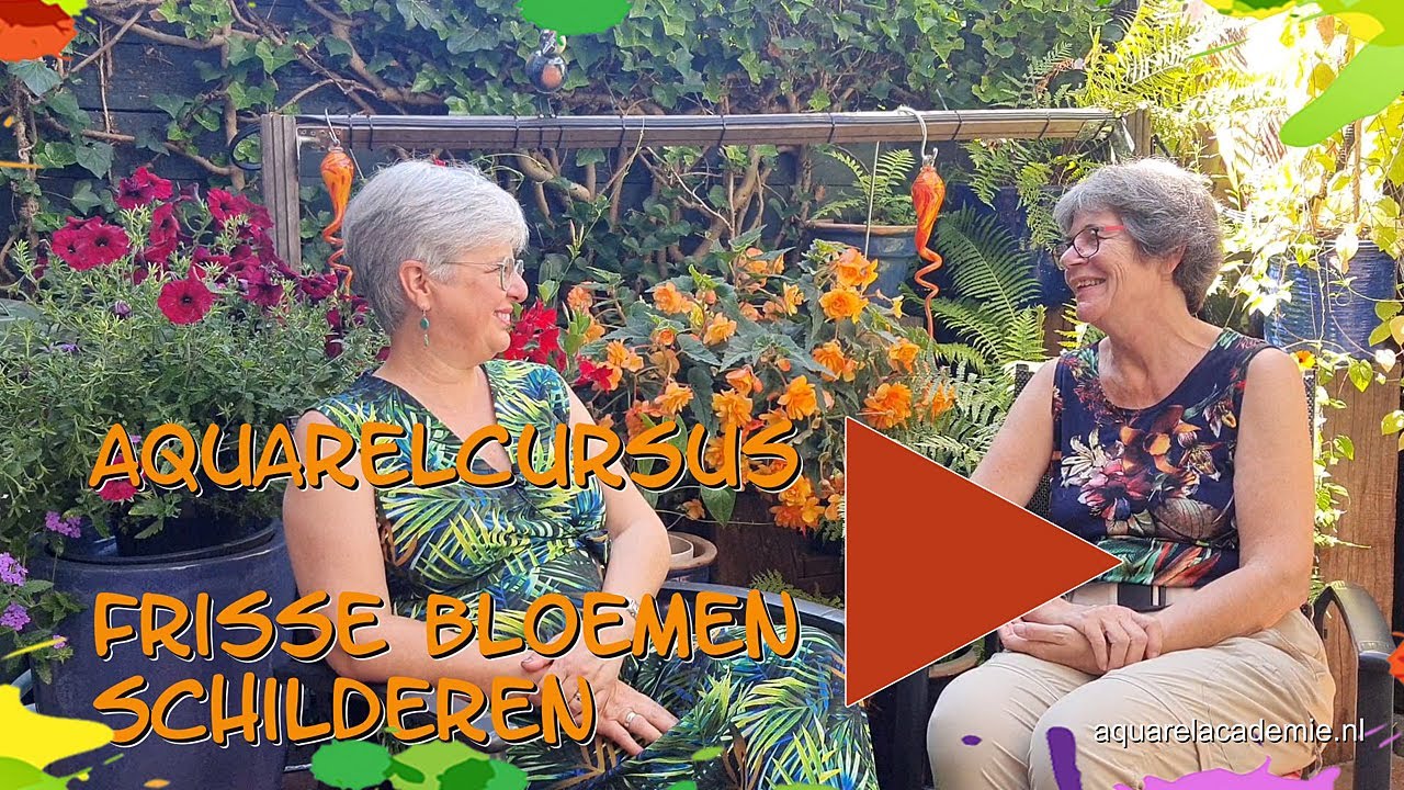 Aquarel-Plezier met Greta Verdonck: cursus 28 op de Aquarel Academie!