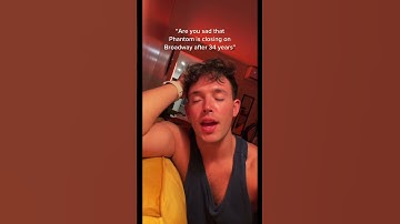 When you find out Phantom of the Opera is closing 🥲 #phantom #phantomoftheopera #broadway