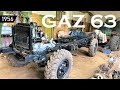 Gaz 63 1956  soviet military truck  restoration  first start   63 