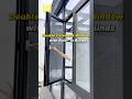 Double Casement Window with Built In Blinds #aluminumwindows #homeupgrade #windowfactory