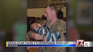 Foundation pays off Gold Star family's Cameron home mortgage