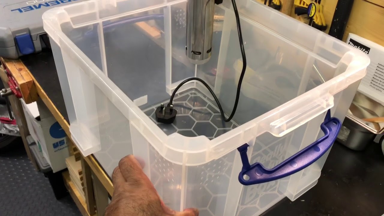 DIY Sous Vide Container with Rack - YouTube