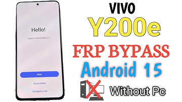 Vivo Y200e Frp Bypass Without PC Android Version 15 | Y200e Google Account Bypass