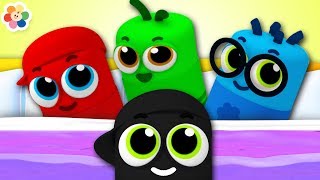 Ten In The Bed and more Nursery Rhymes Songs For Babies | Color Crew | BabyFirst TV