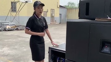 LA 212 dual 12 inch three way line array in T.I Audio