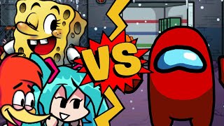 M.u.g.e.n Battles Woody Woodpeckerhatsune Mikuspongebob Vs Crewmate