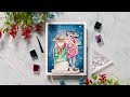 Wintry Snowman Scene + Art Impression&#39;s STAMPtember® Exclusive