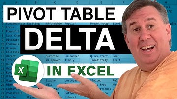 Excel - Master Pivot Table Deltas: Replace Grand Total with Delta Column - Episode 1435