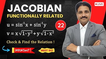 JACOBIAN IN PARTIAL DIFFERENTIATION SOLVED PROBLEM 22 IN HINDI @TIKLESACADEMY