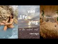 van life VLOG - hot springs, california coast, traveling with dogs