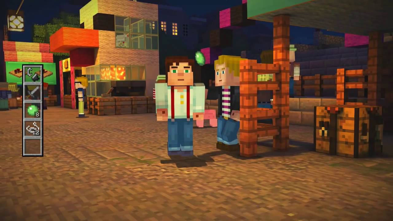 Minecraft Story Mode Chasing Chickens 3 Youtube